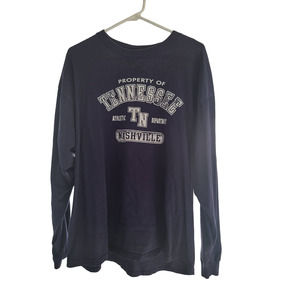 Property of Tennessee Athletic Department Navy Long Sleeve T-Shirt - XL